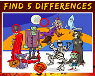keress - Find 5 differences halloween